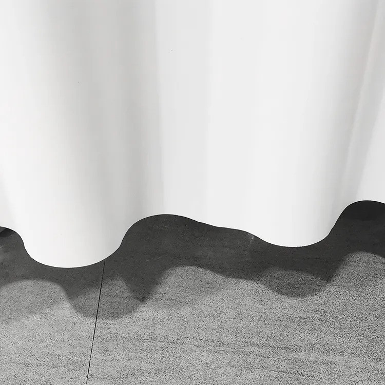 Шторка для душа и ванной с кольцами 180x180 см Bathlux водоотталкивающая,Белая Каменец-Подольский - изображение 6