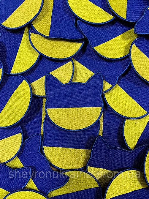 Шеврон КОТИК (Форма контурна. На липучке) Размер 6.7x6.7см Киев - изображение 3