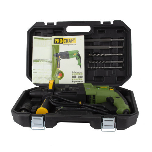 Перфоратор PROCRAFT BH1400DFR 790Вт 0-900об/хв кейс Коломия - фото 8