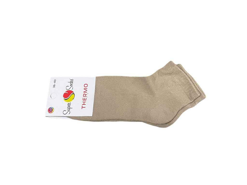 Шкарпетки махра бежевий S_000 р.36-40 12пар ТМ SUPER SOCKS Київ - фото 1