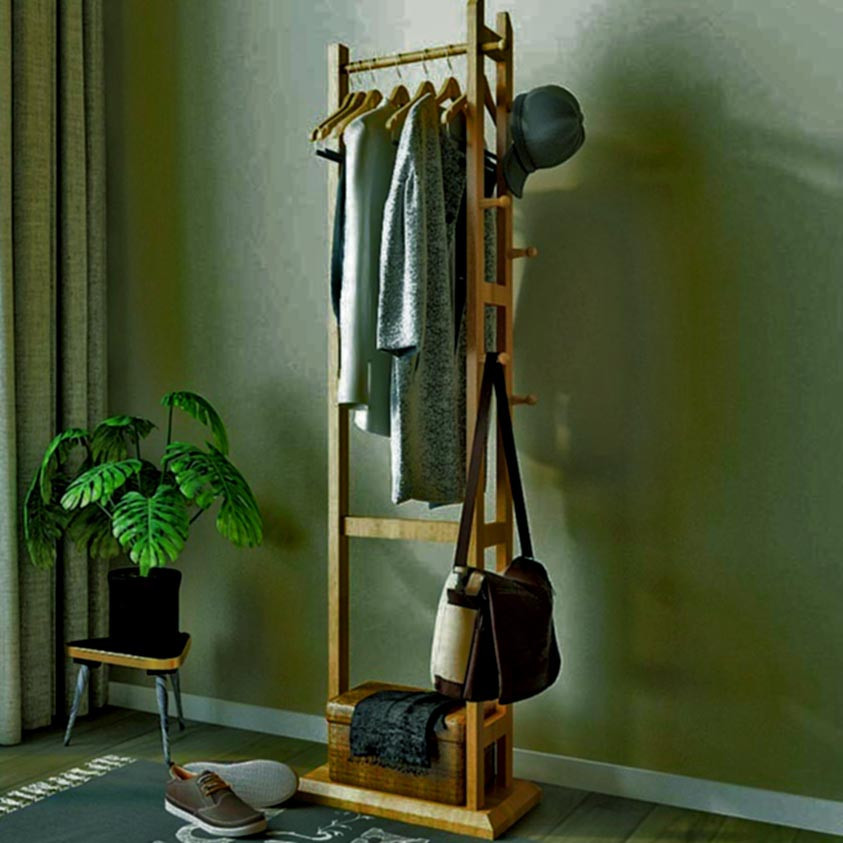 Стійка вішалка для одягу "Ахтопол" сієна Миколаїв - фото 1