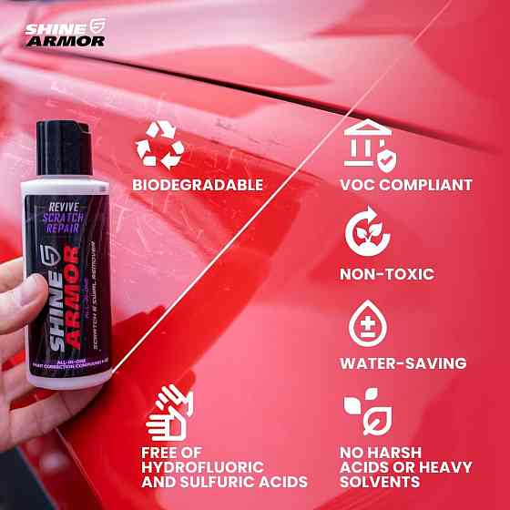 Поліроль Shine Armor Revive Scratch Repair для кузова авто видалення подряпин захист блиск Одеса