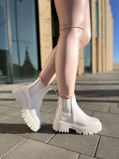 Черевики жіночі GREMMY білі натуральна шкіра зима 35р.-22.5см. 40р.-25.5см. (604/1) Коломыя - изображение 8