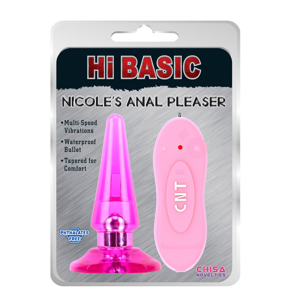 Анальная пробка с вибрацией и пультом Chisa Hi-Basic розовая Sex Aura Киев - изображение 2