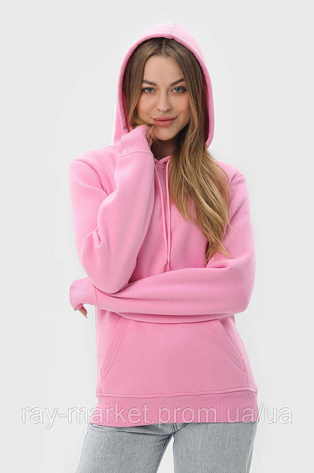 Набір жіночий худі утеплене 2шт RAY BASIC Рожевий /Чорний (U0401W-Pink-Black) XL Київ - фото 7
