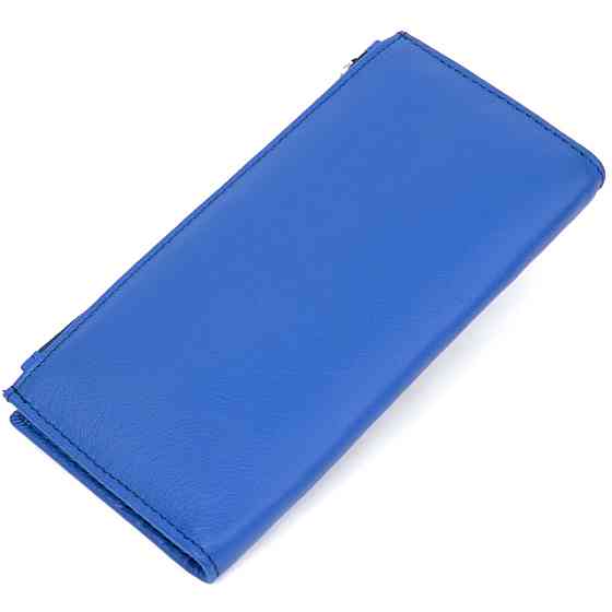 Практичний шкіряний гаманець ST Leather 19379 Блакитний Київ