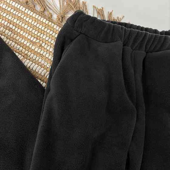 Детский теплый костюм тедди из полар флиса на затяжках (толстовка с капюшоном + штаны)Графит 134 Каменец-Подольский