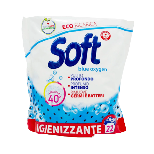 Порошок для прання 1,1кг дезинфікуючий Блакитний кисень Soft Житомир - изображение 1