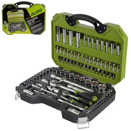 Hабір інструменту  Alloid 1/2" и 1/4" 6-гр. 94 предмета (TSN-94 ) Одеса - фото 1
