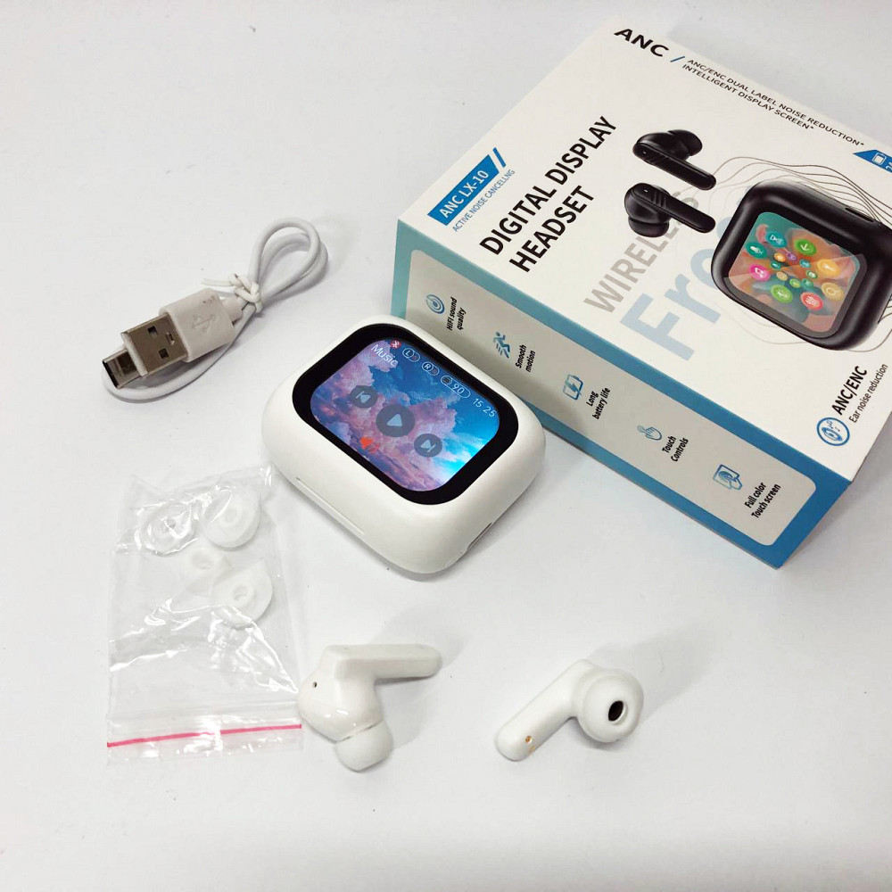 Навушники для мобільних телефонів, Сенсорні бездротові навушники Круті бездротові QG-33 Львів - фото 12