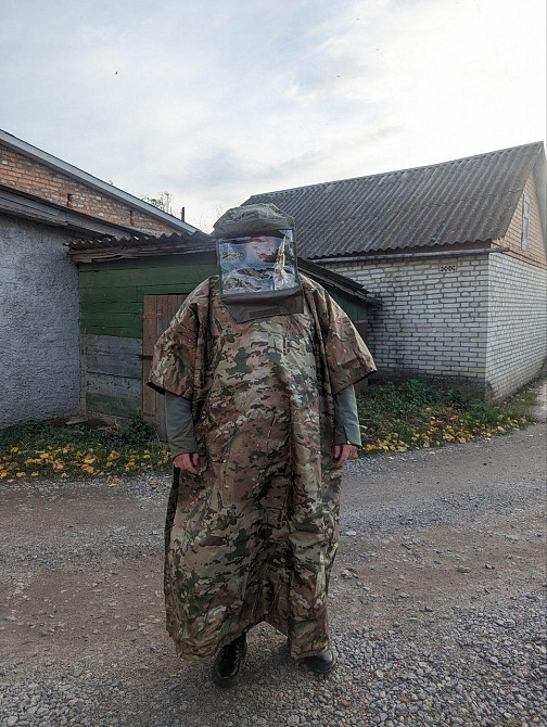 Пончо Анти-тепловізор дощовик масккостюм мультикам, захист від тепловізора та від дощу, антитепловіз Днепр - изображение 6