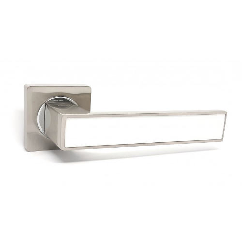 Ручка дверна на квадратній розетці R08.810 AL SN/CP-White KEDR Житомир - изображение 1