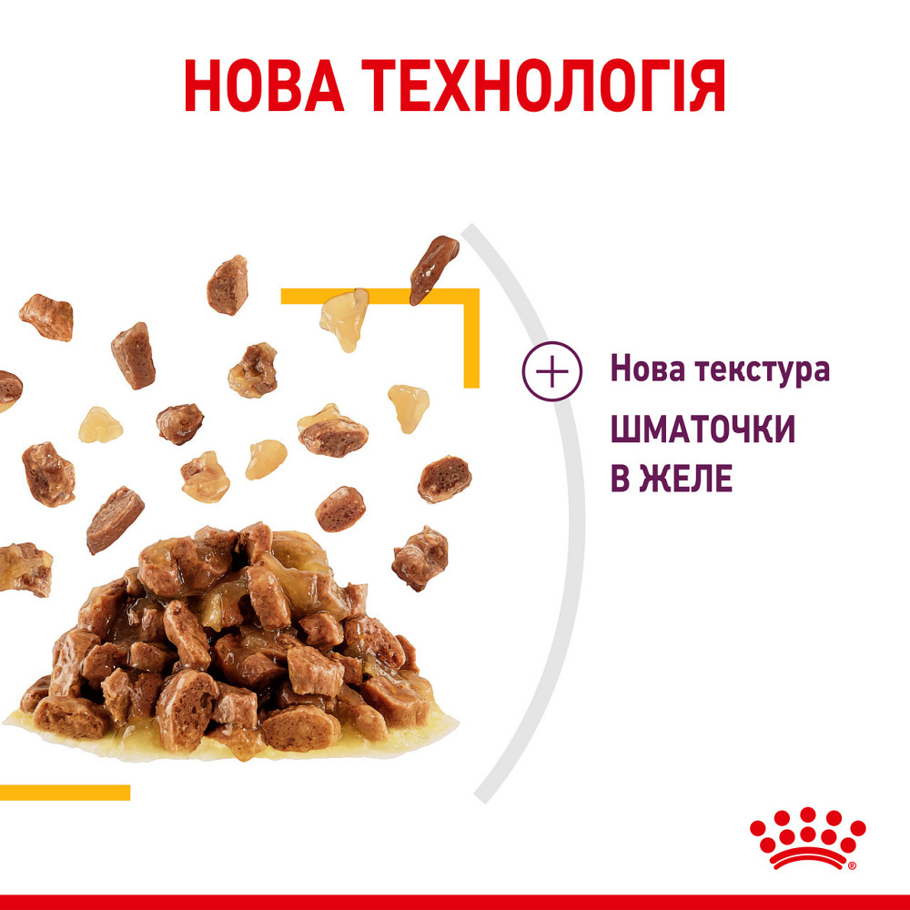 Влажный корм для взрослых кошек ROYAL CANIN SENSORY TASTE JELLY 0.085 кг, кусочки в желе, стимулирует вкус Киев - изображение 5