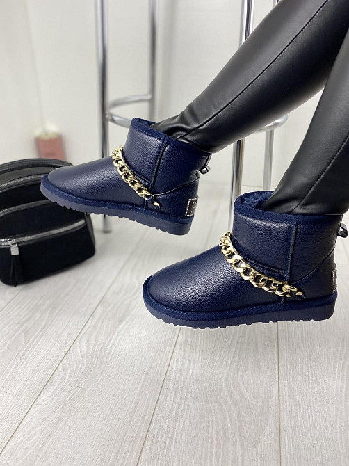 ADA Угги жіночі ADA сині натуральна шкіра зима 36р.40р.41р. (2547) Коломия - фото 6