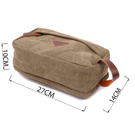 Мужская барсетка на два отделения из качественного текстиля Vintage 22231 Оливковый Киев