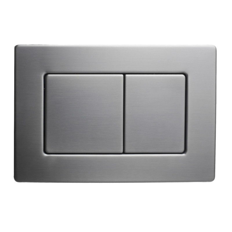 Панель змиву Koer KT-0612-07 240x160x10mm з нержавіючої сталі, кнопка квадратна (колір графіт) (KR6122)   ( 20344 ) Харків - фото 3