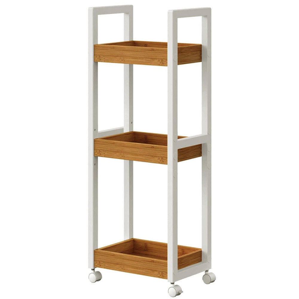 Этажерка для ванной на колёсиках 