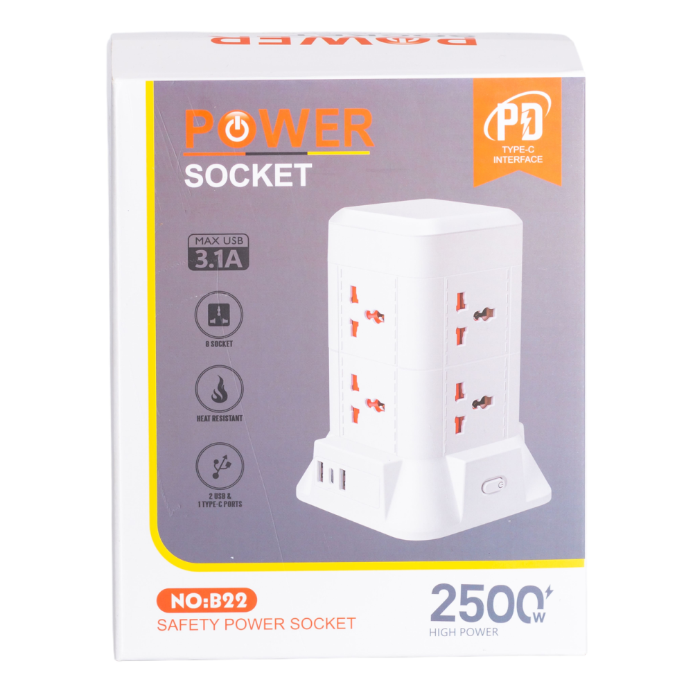 Удлинитель с 6 розетками, USB и беспроводной зарядкой Киев - изображение 6