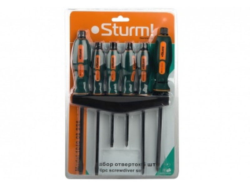 Набір викруток у пласт. тримачі Sturm, 6 шт. 1040-08-ss6 (зчитувати опис) Рівне - фото 1