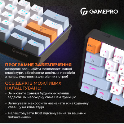 Клавіатура GamePro MK130R Hot-Swap Red Swich RGB USB UA Black (MK130R) Вінниця - фото 7