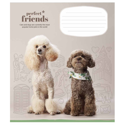Зошит Школярик Perfect friends 12 аркушів клітинка (012-3250K) Вінниця - фото 3