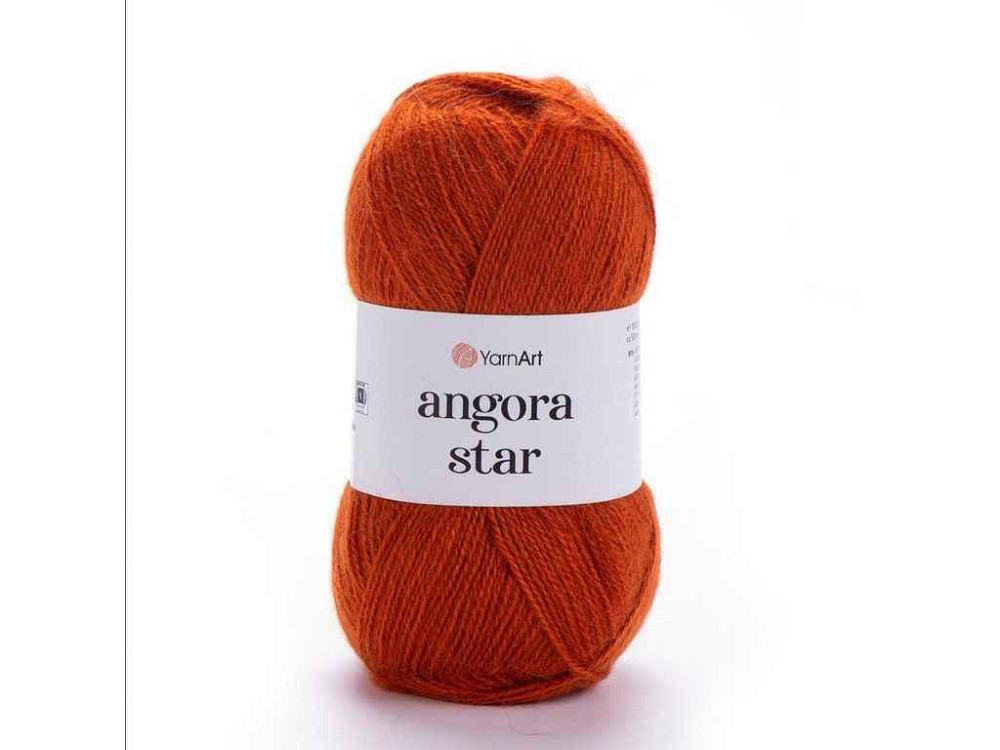 Пряжа Angora Star теракотовий 80% акрил 20% вовна 500м 100г 5шт/уп 3027 ТМ YarnArt Киев - изображение 1