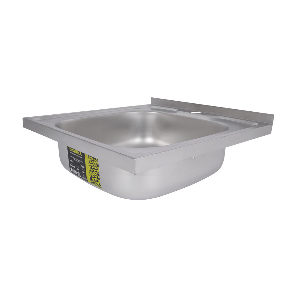 Кухонная мойка Brinex 5050 0,6 мм Satin (BRIN5050SAT06) Киев - изображение 4
