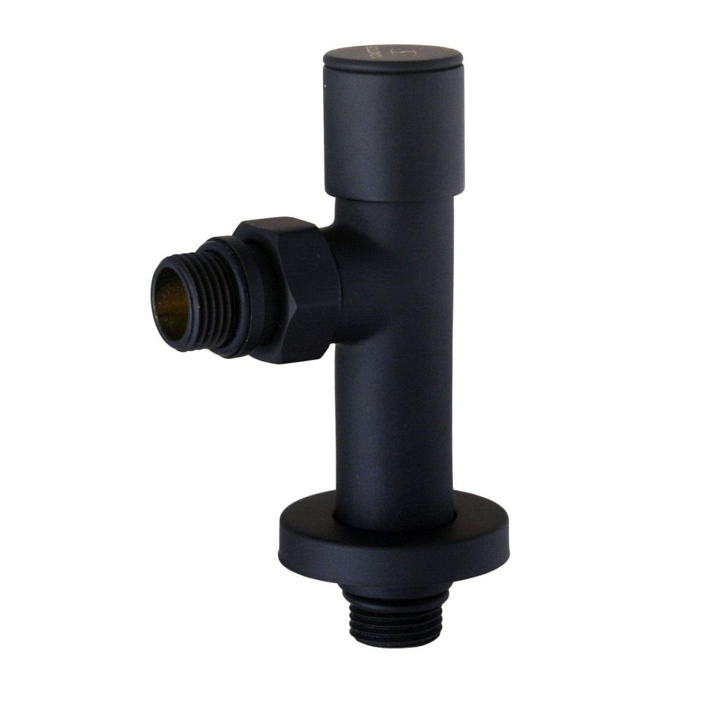 Набор Кран вентильный угловой с американкой SOLOMON LUX 1/2″ 7777 (2шт.) BLACK (000020284) Киев - изображение 2