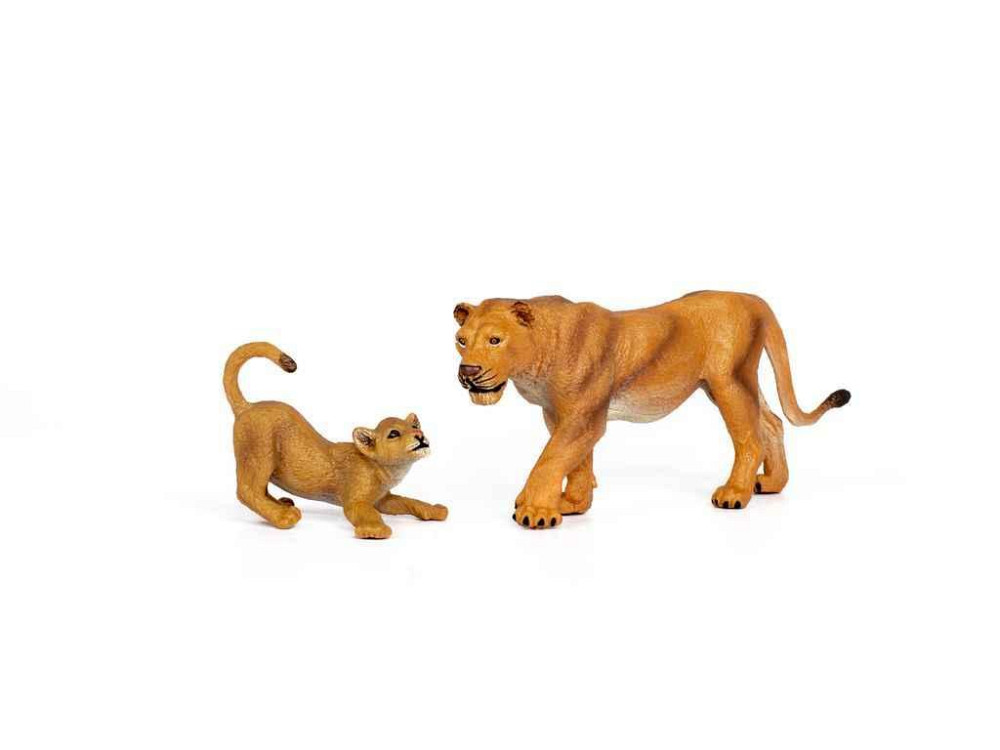 Фігурка тварини Сафарі Q9899-A31 Левиця та левеня ТМ KIDS TEAM ANIMALS Київ - фото 1
