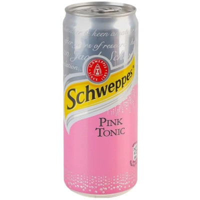 Напій Schweppes Pink Tonic Безалкогольний сильногазований 330 мл (5449000303615) Вінниця - фото 1
