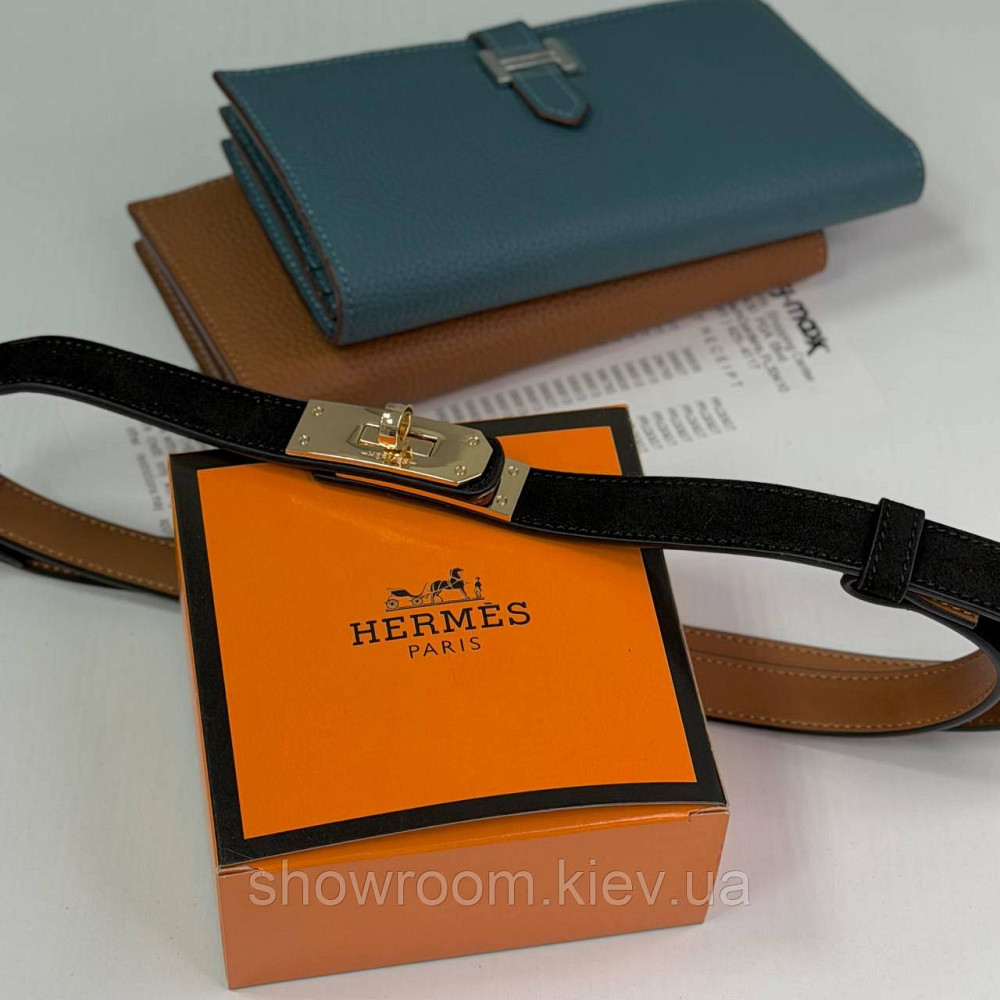 Черный замшевый женский брендовый ремень (280-1) Киев - изображение 3