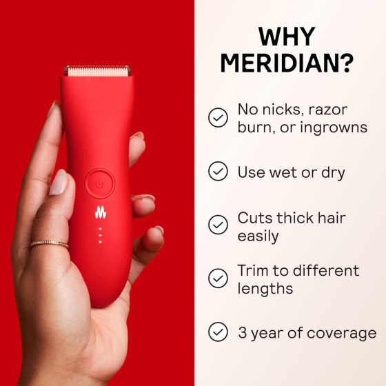 Тример Meridian The Trimmer Original Lava для тіла та бікіні, водонепроникний, керамічне лезо, акумуляторний Київ