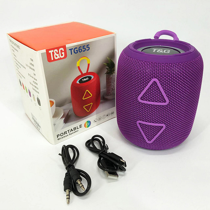 Bluetooth колонка с встроенной светодиодной подсветкой Колонка для вечеринки портативная UO-34 Львов - изображение 7