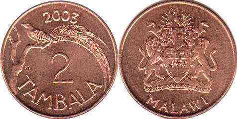 Malawi Малаві - 2 Tambala 2003 aUNC Полтава