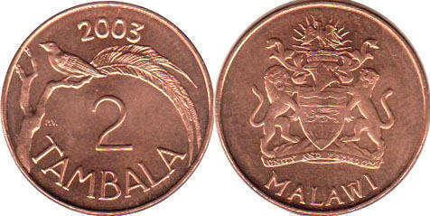 Malawi Малаві - 2 Tambala 2003 aUNC Полтава - фото 1