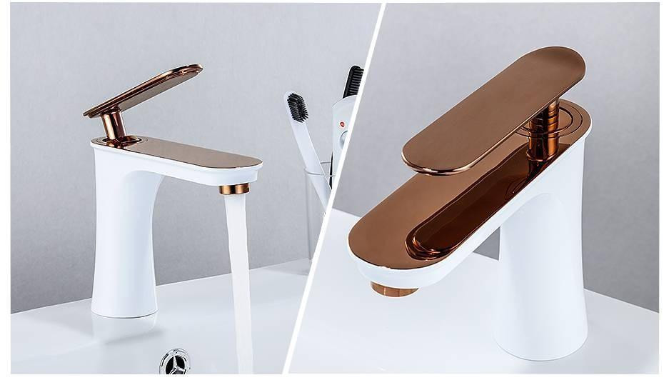 Змішувач для умивальника кран у ванну одноважільний WanFan люкс якості Білий Кам'янець-Подільський - фото 4