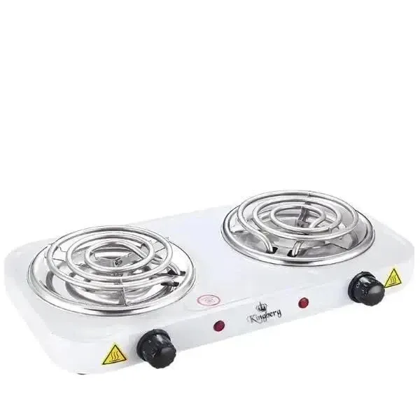 Електроплита Kingberg KB-2055 двоконфоркова 2×1000Вт з регулюванням температури компактна портативна Одеса - фото 1