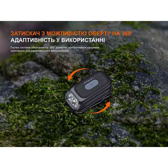 Ліхтар з кліпсою Fenix E04R, білий Вінниця