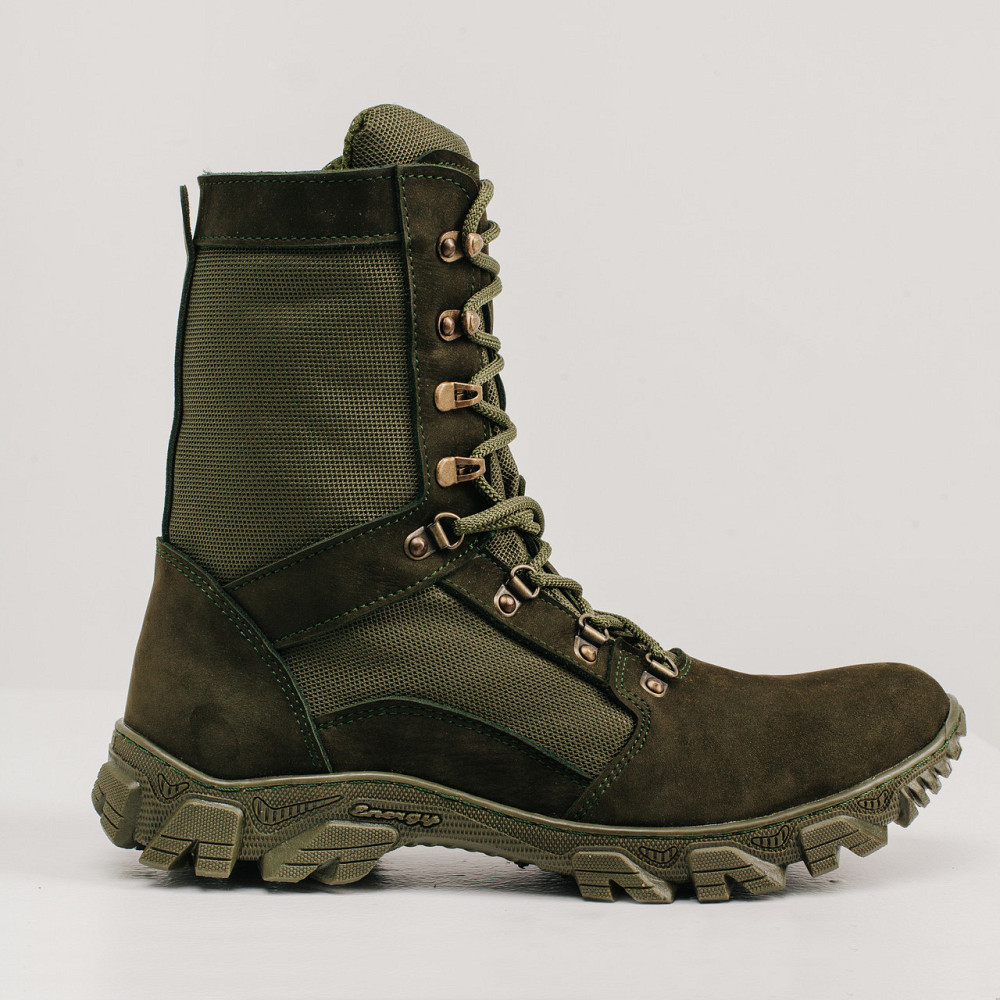 Берцы Зимние  Олива На Флисе  