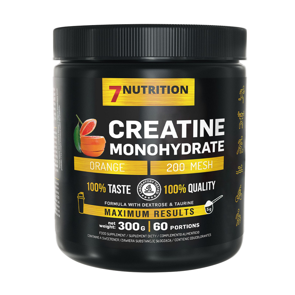 Креатин 7 Nutrition Creatine Monohydrate 300 g, Orange Луцк - изображение 1