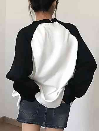 Жіночий повсякденний оверсайз лонгслів з двонитки Одеса