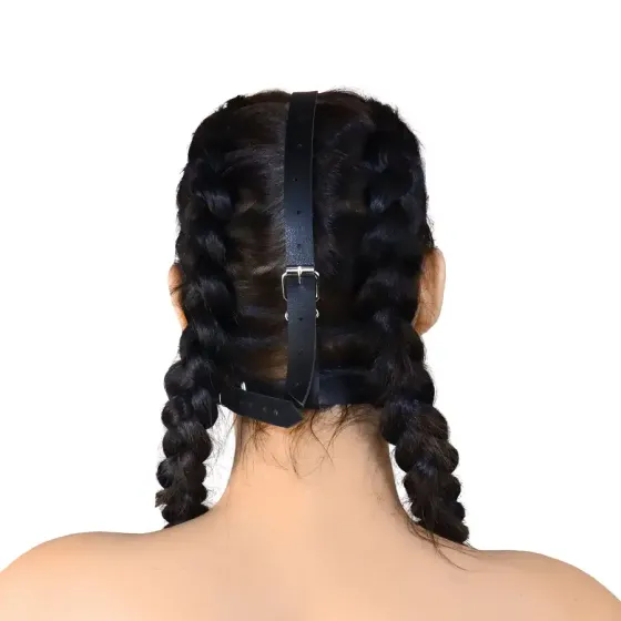 Кляп-маска Art of Sex - Deymon, екошкіра, колір чорний Львов