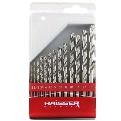 Набір свердл HAISSER по металу HSS - (2-8)х0.5мм, 13шт (23893) Вінниця - фото 1