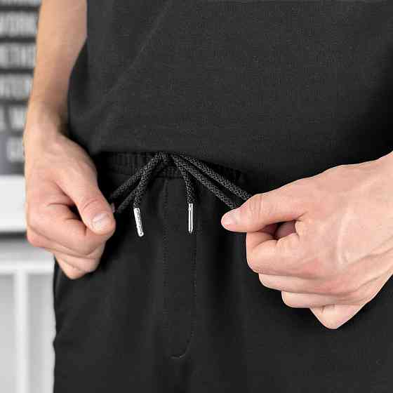 Чоловічі літні чорні шорти Pobedov Griz Київ