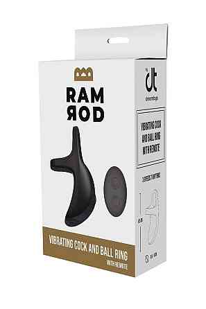 Эрекционное виброкольцо Dreamtoys Ramrod с пультом, черное Sex Aura Киев