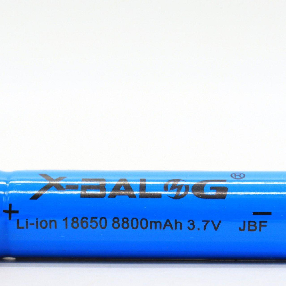 Акумулятор 18650, 8800mAh, 3,7В, Li-ion, X-BALOG / Багаторазова літій-іонна батарея Київ - фото 5
