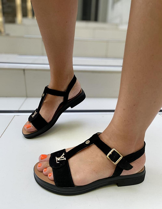 Kentro Босоніжки жіночі KENTO 110 чорні (літо, замша натуральна) (924) Коломия - фото 1