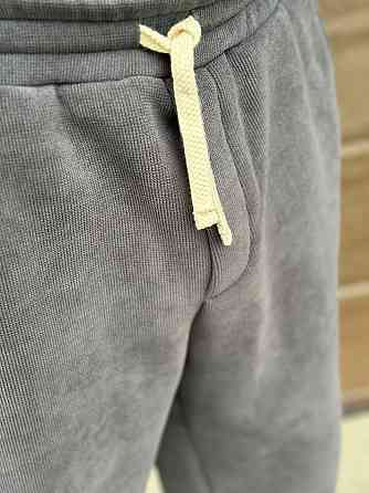 Чоловічі базові теплі штани з вельвету на флісі Графіт, 46 Одеса