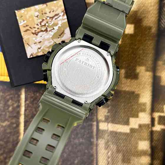 Patriot 002CMGRUASI Тризуб срібло Зелений камуфляж + Коробка. SBR Київ