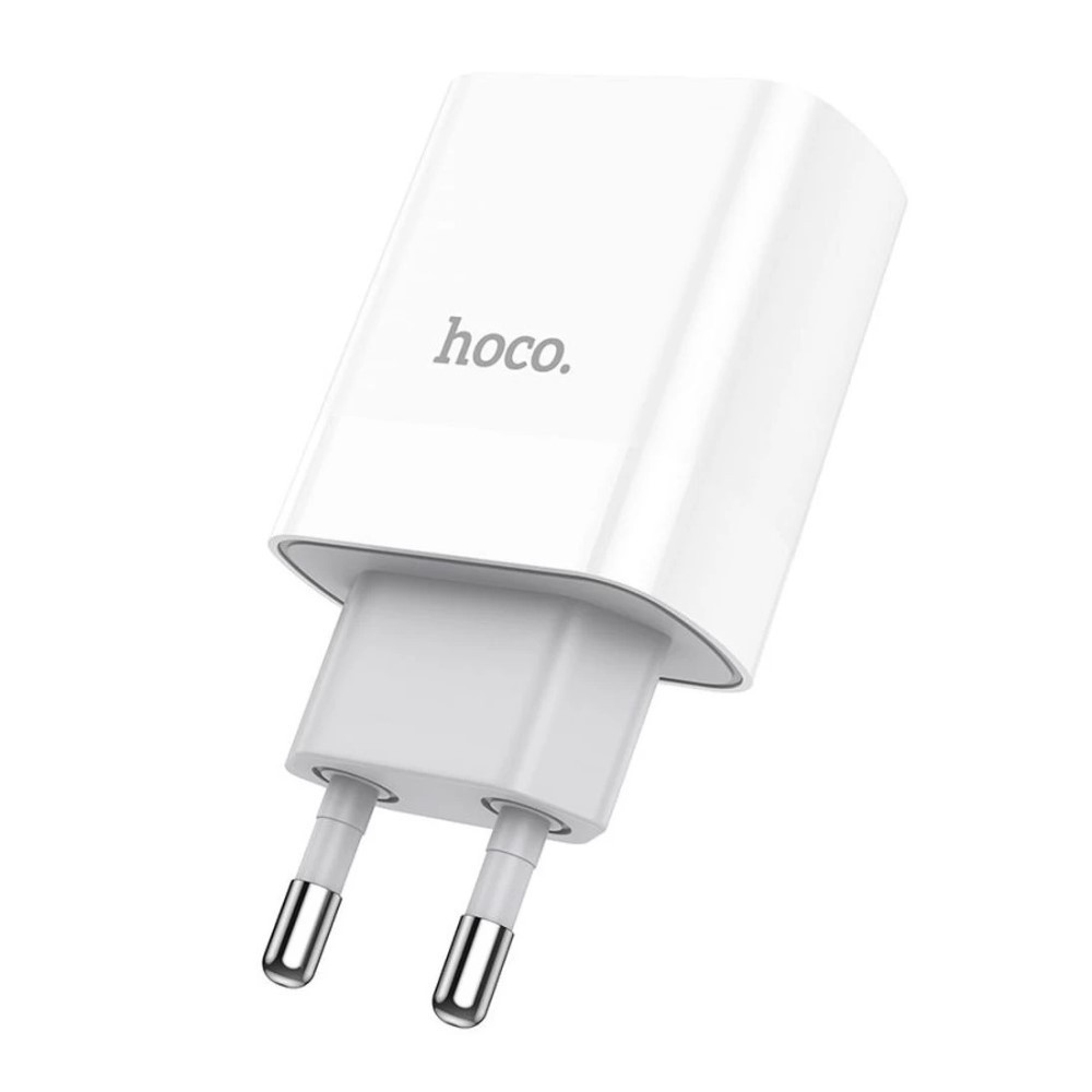 Мережевий зарядний пристрій HOCO C80A Rapido PD20W+QC3.0 charger(EU) White Київ - фото 1